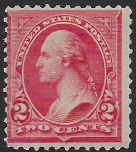 US 252   1894  2 cent   fine  mint   hinged