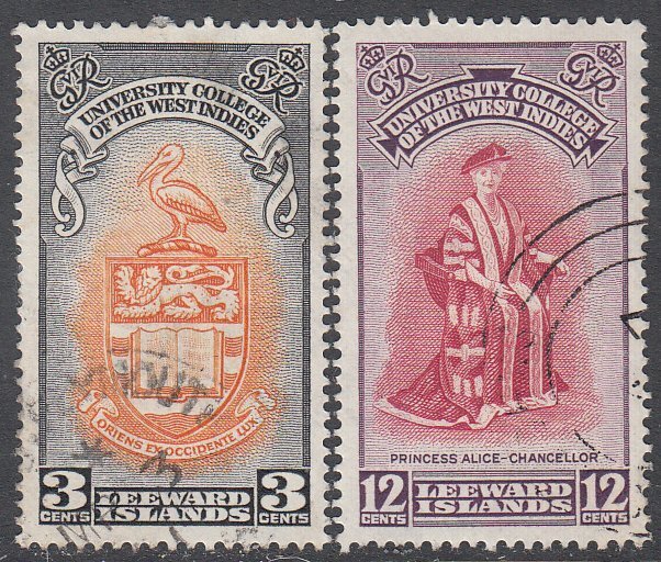 Leeward Islands 130-131 Used CV $4.00