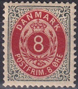 Denmark #44  Unused  CV $4.50 (Z6375)