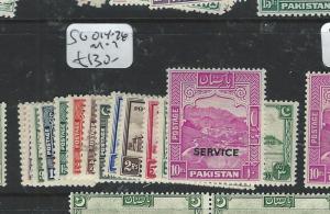 PAKISTAN (P0308B1) OFFICIAL SERVICE SG O14-26     MOG 