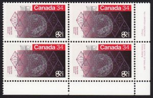 VANCOUVER, EXPO 86 = Canada 1986 #1092 MNH LR BLOCK OF 4