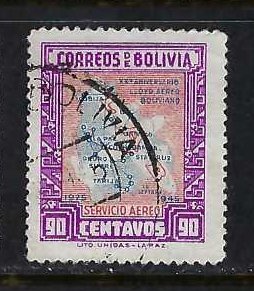 BOLIVIA C108 VFU MAP Z4635-5