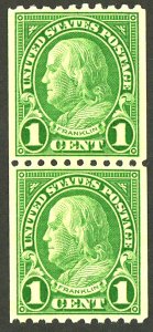 U.S. #604 MINT PAIR OG NH