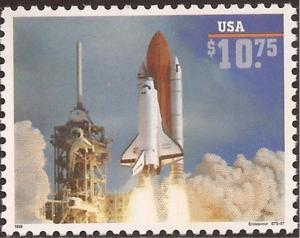 US Stamp 1995 $10.75 Space Shuttle Express Mail Stamp MNH #2544A