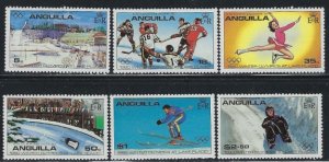 Anguilla 375-80 MNH 1980 Olympics (an6028)