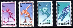 Bulgaria 1979 Sc#2627/2630 LAKE PLACID OLYMPICS Set (4) MNH