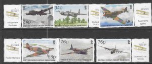 BRITISH INDIAN OCEAN TERR SG288/93 2003 POWERED FLIGHT  MNH