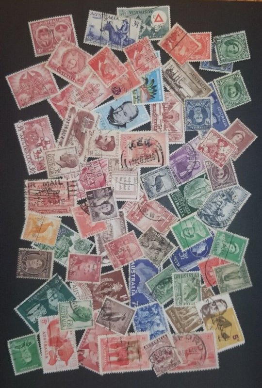 AUSTRALIA Used Vintage Stamp Lot T208