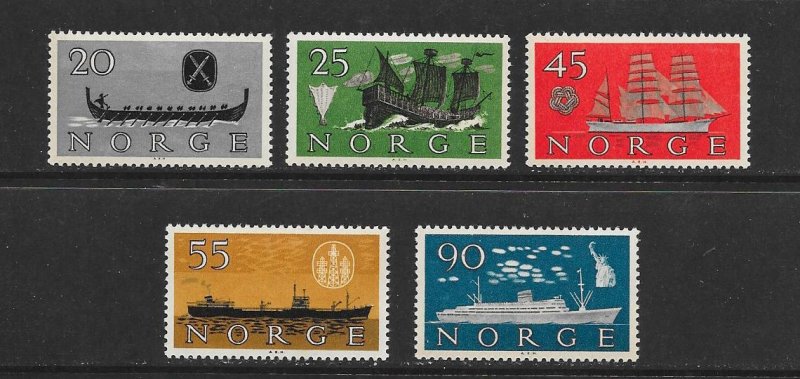 SHIPS - NORWAY #382-6  MNH