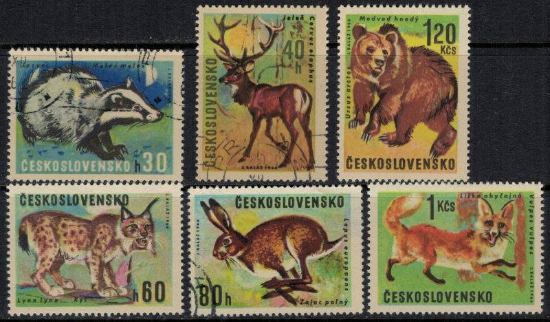 Czechoslovakia #1428-33*/u  CV $3.40  Animals