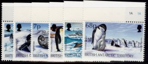 BRITISH ANTARCTIC TERRITORY QEII SG208-213, 1992 seals & penguins set, NH MINT. 