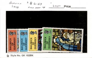 Guernsey, Postage Stamp, #86-89 Mint NH, 1973 Christmas (AB)