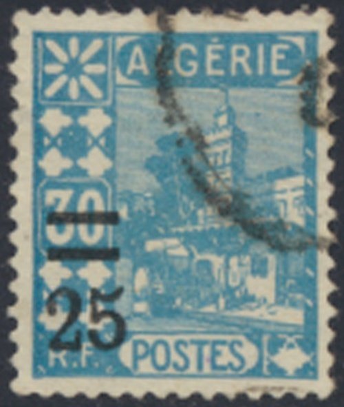 Algeria    SC# 69   Used  surcharge  see details & scans