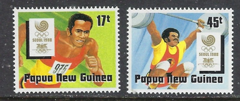 Papua New Guinea 701-02 MNH 1988 Sports (ap7327)