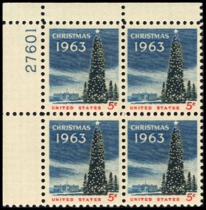 US #1240a CHRISTMAS MNH UL PLATE BLOCK #27601