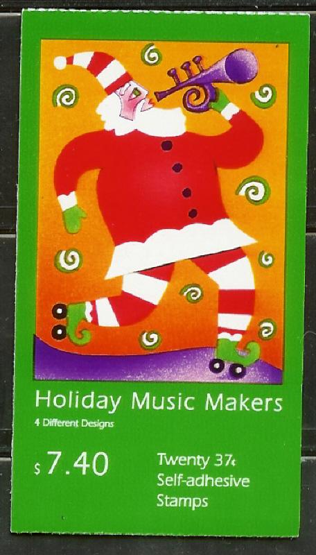 BK296 F-VF MNH Holiday Music Makers Booklet