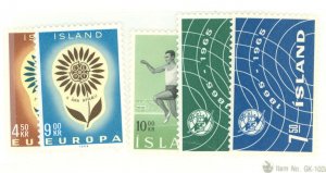 Iceland #367-371  Single (Complete Set) (Europa)