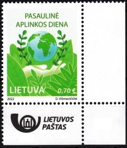 LITHUANIA 2022-12 World Environment Day. Nature Conservation. Logo CORNER, MNH