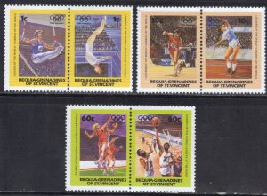 ST VINCENT GRENADINES  SC# 170-73 **MNH** 1984  OLYMPICS  SEE SCAN