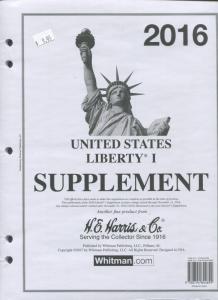 2016 United States Liberty I Supplement Stamp Collector Pages by HE Harris