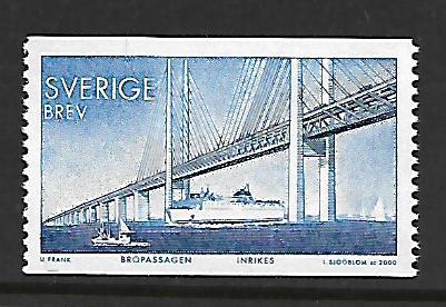 SWEDEN 2391 MNH ORESUND BRIDGE, SWEDEN & DENMARK