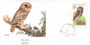 Poland FDC SC# 2995 Little Owl L282