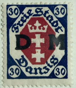 AlexStamps DANZIG #O6 FVF Mint 