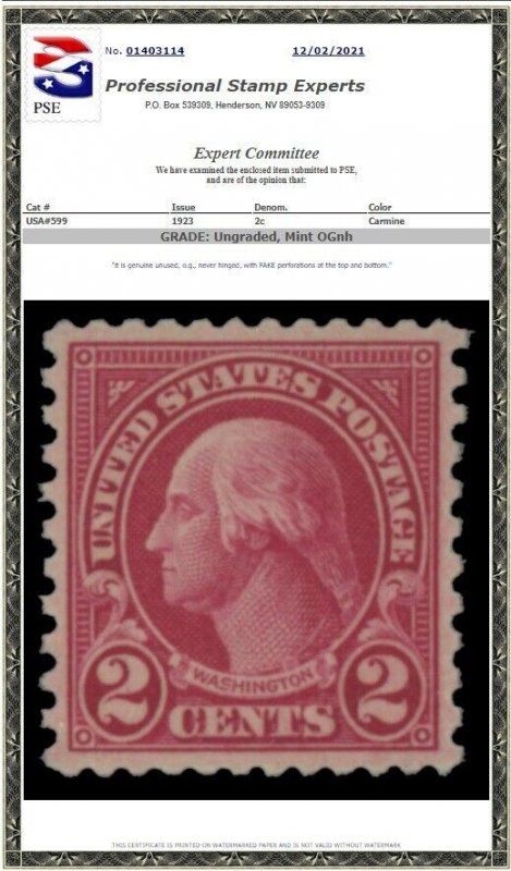 U.S. #579 MH Plate Number Single