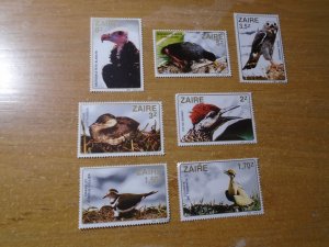 Zaaire  #  1094-1100  MNH  Birds