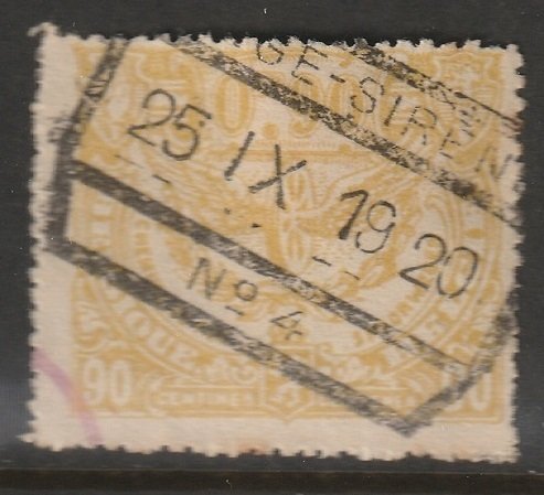 Belgium 1920 Sc Q115 parcel post used