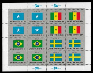 United Nations-New York 1983 Sc 411-14 complete sheetlet MNH XF