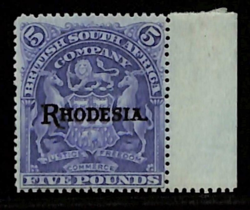 P4065c RHODESIA SG113e, 5 POUNDS, MNH , GOOD CENTERING , ISSUE 9.500£ CAT.VALUE!