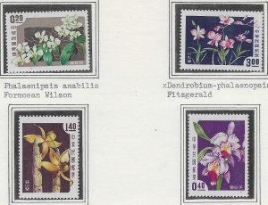 Peoples Republic of China #1189-1192  Orchids  (MNH) CV 16.25