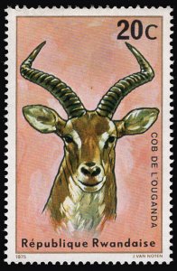 Rwanda 1975 Uganda Kob Antelope Animals 20c Scott.614 MNH