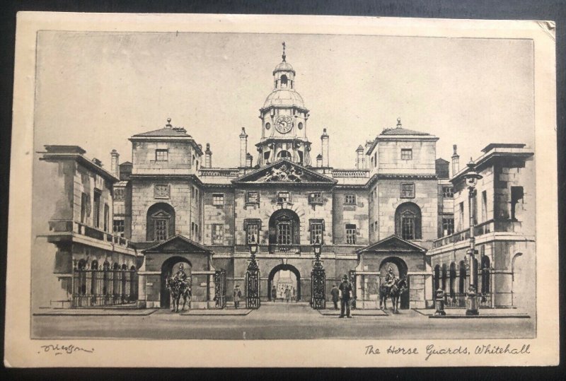 1946 London England Picture Postcard Cover To Wabon MA USA The Horse Guards