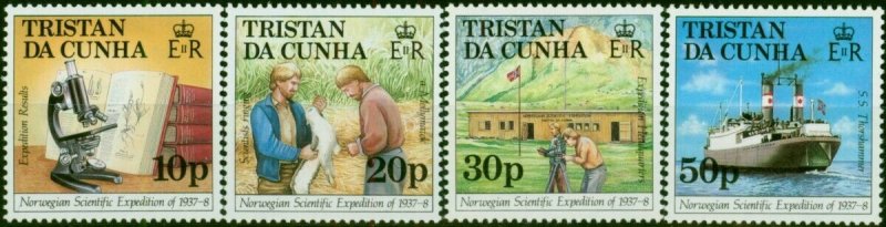 Tristan Da Cunha 1987 Norwegian Expedition Set of 4 SG434-437 V.F MNH