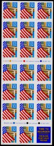 USA 2920a Booklet BC114 Plate V12321 MNH Flag over Porch