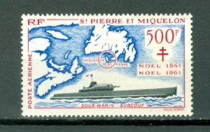 ST.PIERRE & MIQUELON  MAP #C25...MNH...$130.00