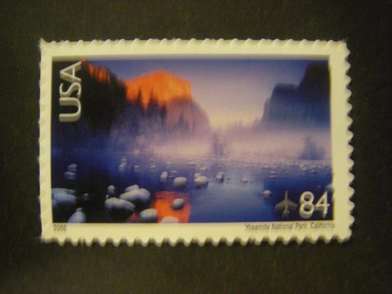 Scott C141, 84c Yosemite, MNH Airmail Beauty, Scenic Landscapes