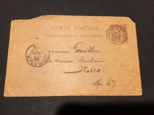 Monaco 1896 postal card Ref 59722