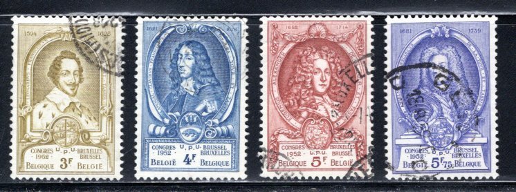 Belgium #439-442 VF,  Used,  CV $3.75   ....   0580396