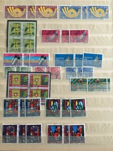 SWITZERLAND 1960s/70s Blocks Pro Patria Used Collection(Appx 350 Stamps)GM805