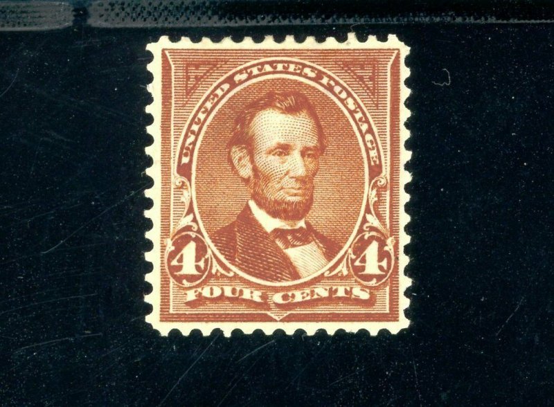 USAstamps Unused VF US Serie of 1898 Lincoln Scott 280a OG MHR 