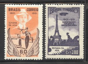 Brazil Scott 713-14 MNHOG - 1951 Week of the Wing - CV $3.20