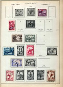 Belgium Congo 1886/1928 M&U on Old Pages(85+Items)NS 79