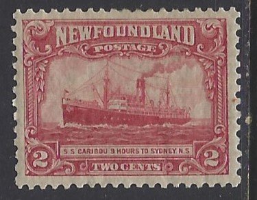 Newfoundland, Scott #146; 2c Steamship Caribou, MH