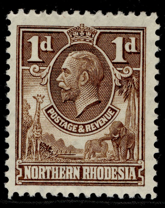 NORTHERN RHODESIA GV SG2, 1d brown, M MINT. 