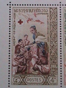 ​LAOS-1963 SC# 87a CENTENARY OF INTERNATIONAL RED CROSS MNH S/S VERY FINE