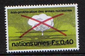 United Nations Geneva  #23   MNH   1972 nuclear non-proliferation