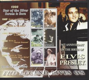 Micronesia, 636, Elvis Presley Sheet(6), **MNH**